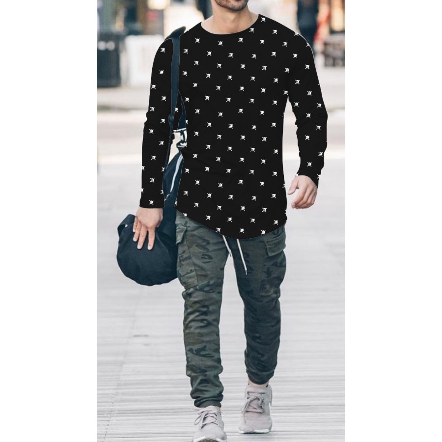 Pack of 3 ( Round Neck Full Sleeves ) Star Printed t T-Shirts